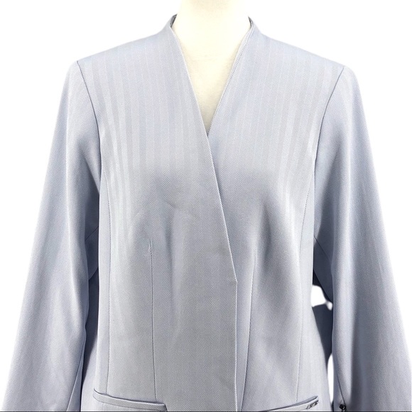 Calvin Klein Open Front Herringbone TopperJacket - Picture 3 of 9